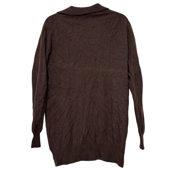 Aritzia Group Babaton Circuit Sweater Brown Merino Wool Womens Oversized Small - Picture 9 of 9